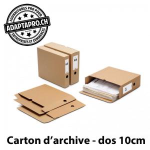 Boite d'archive - Format A4 - dos 10cm - 325x270x100