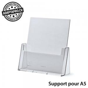 Support Acrylique - Comptoir - pour flyers A5
