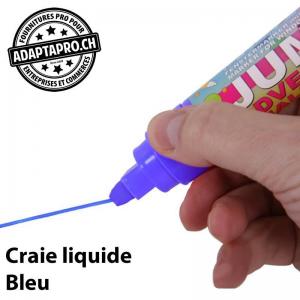 Feutre de craie liquide - 3mm - effaçable - bleu