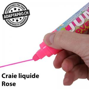 Feutre de craie liquide - 3mm - effaçable - rose