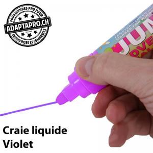 Feutre de craie liquide - 3mm - effaçable - violet
