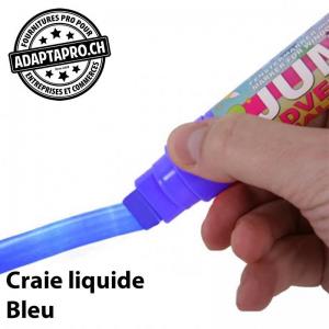 Feutre de craie liquide - 15mm - effaçable - bleu