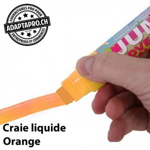 Feutre de craie liquide - 15mm - effaçable - orange