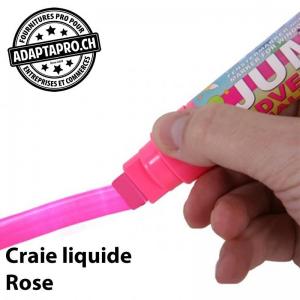 Feutre de craie liquide - 15mm - effaçable - rose