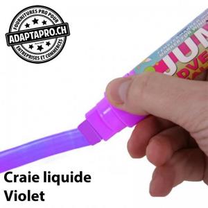 Feutre de craie liquide - 15mm - effaçable - violet