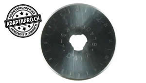 Outil - Lame de cutter rotatif - 45mm droite (2 pces) - Pour cutter 60024