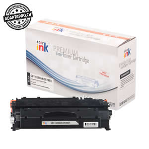 Cartouche de toner - Noir (6'900 feuilles) - Compatible HP CF280X / 80X