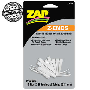 Colle - Z-Ends micro tubing - 10 Extended Tips + 38cm of Micro Tubing (15 in.)