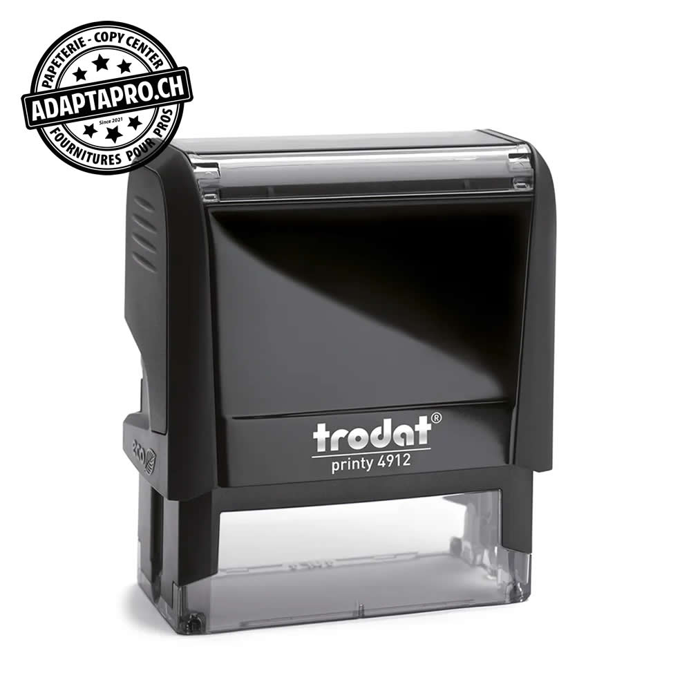 Trodat - TROD-4912C - Timbre complet - Trodat Printy 4912 - 46 x 17mm - encre à choix (noir / bleu / rouge / vert)