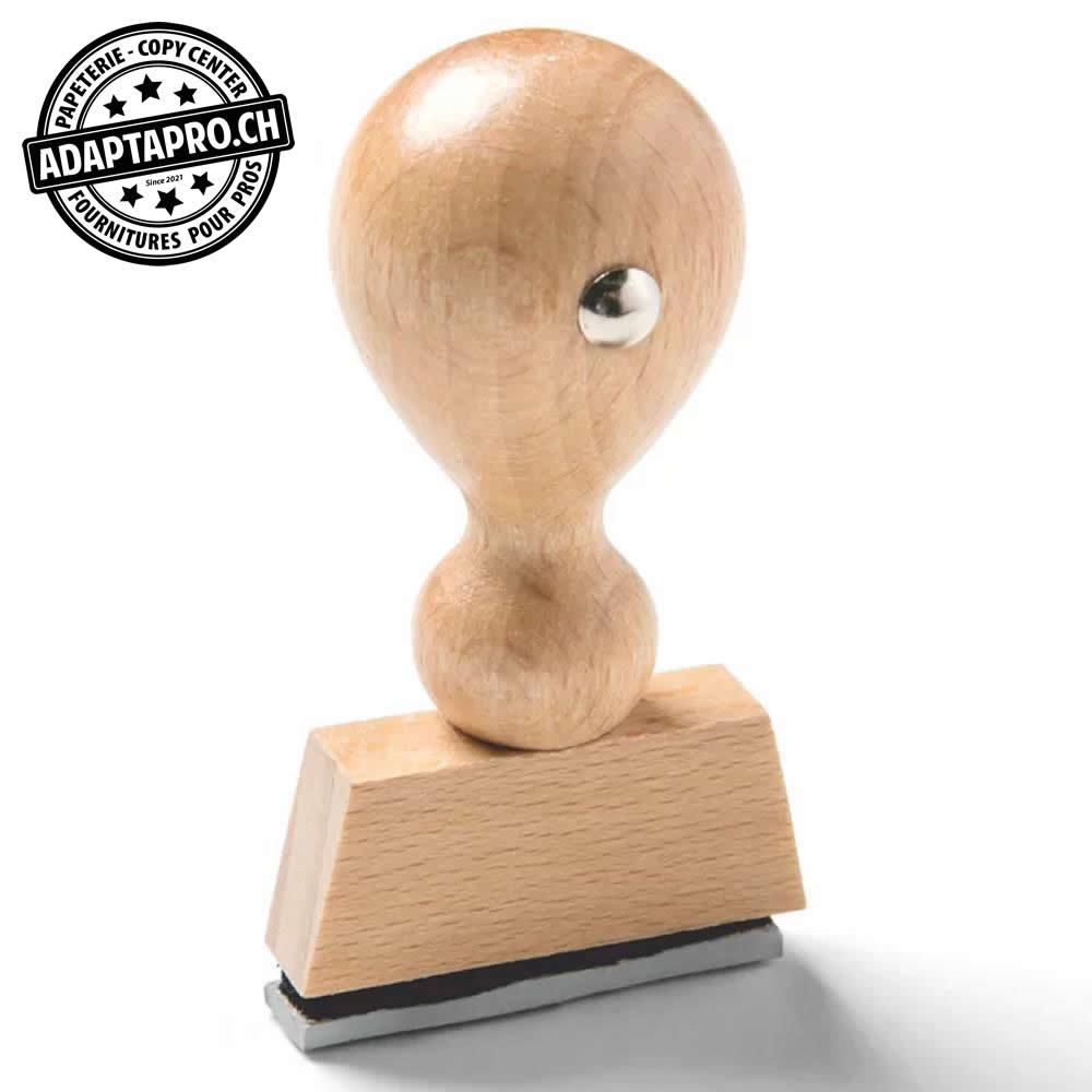 AdaptaPro - Stamp-35x08C - Timbre complet - manche en bois - 35 x 8mm