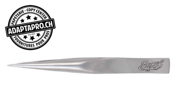 Excel Blades - EXL30419 - Outil - Pincettes - Pointe fine - Manche creux - Polie - 12cm