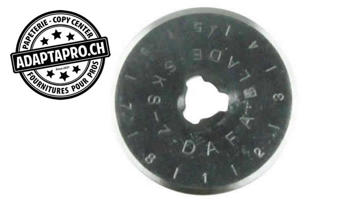 Excel Blades - EXL60014 - Outil - Lame de cutter rotatif - 28mm droite (2 pces) - Pour cutter 60025