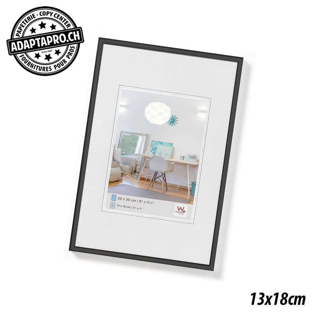 Walther - WAL-KV318B - Cadre Photo Plastique - LifeStyle - 13x18cm - Noir