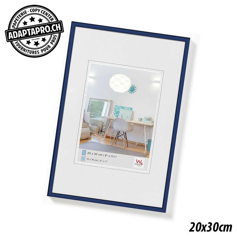 Walther - WAL-LS-20x30B - Cadre Photo Plastique - LifeStyle - 20x30cm - Bleu