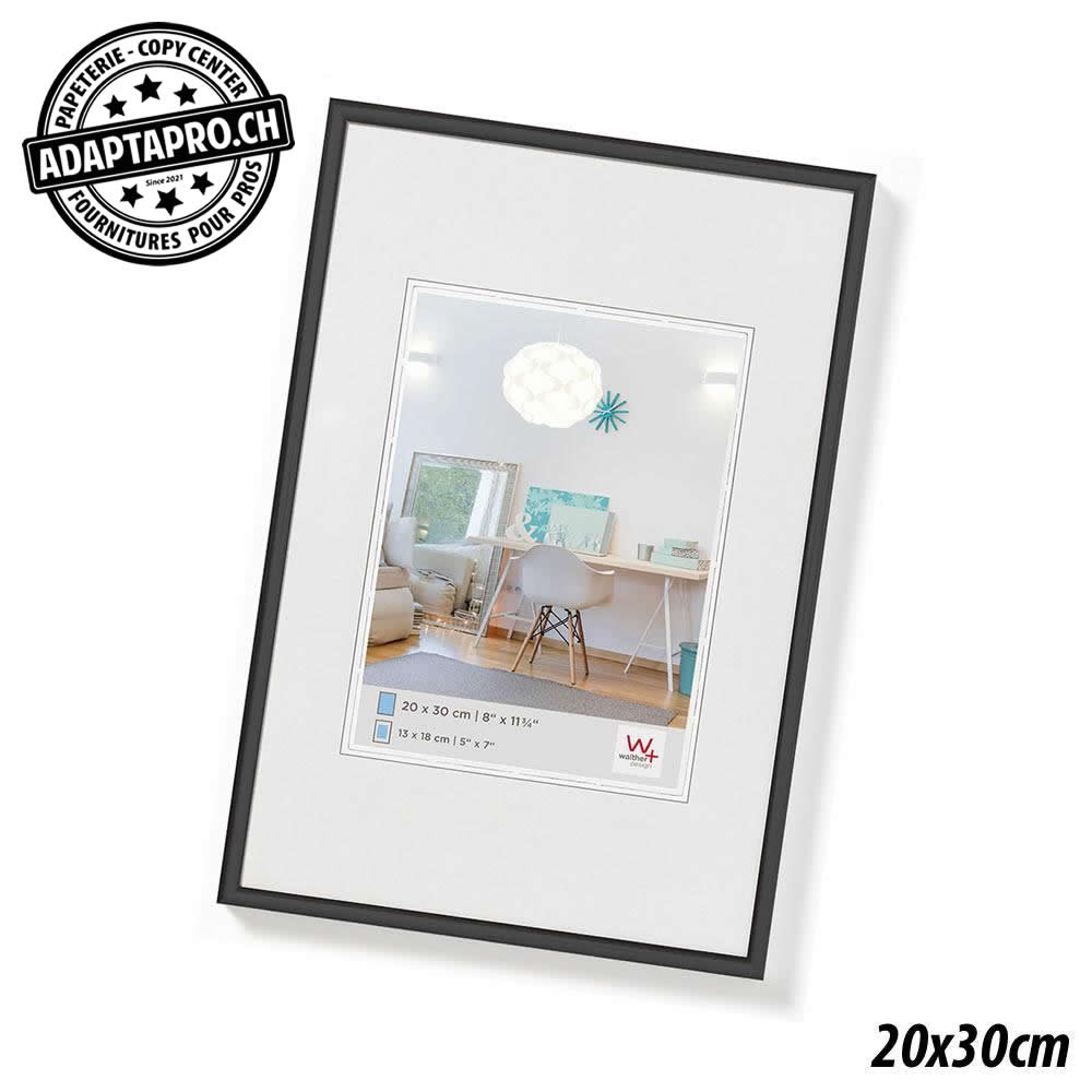 Walther - WAL-LS-20x30BK - Cadre Photo Plastique - LifeStyle - 20x30cm - Noir