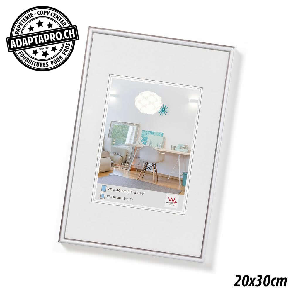 Walther - WAL-LS-20x30S - Cadre Photo Plastique - LifeStyle - 20x30cm - Argenté