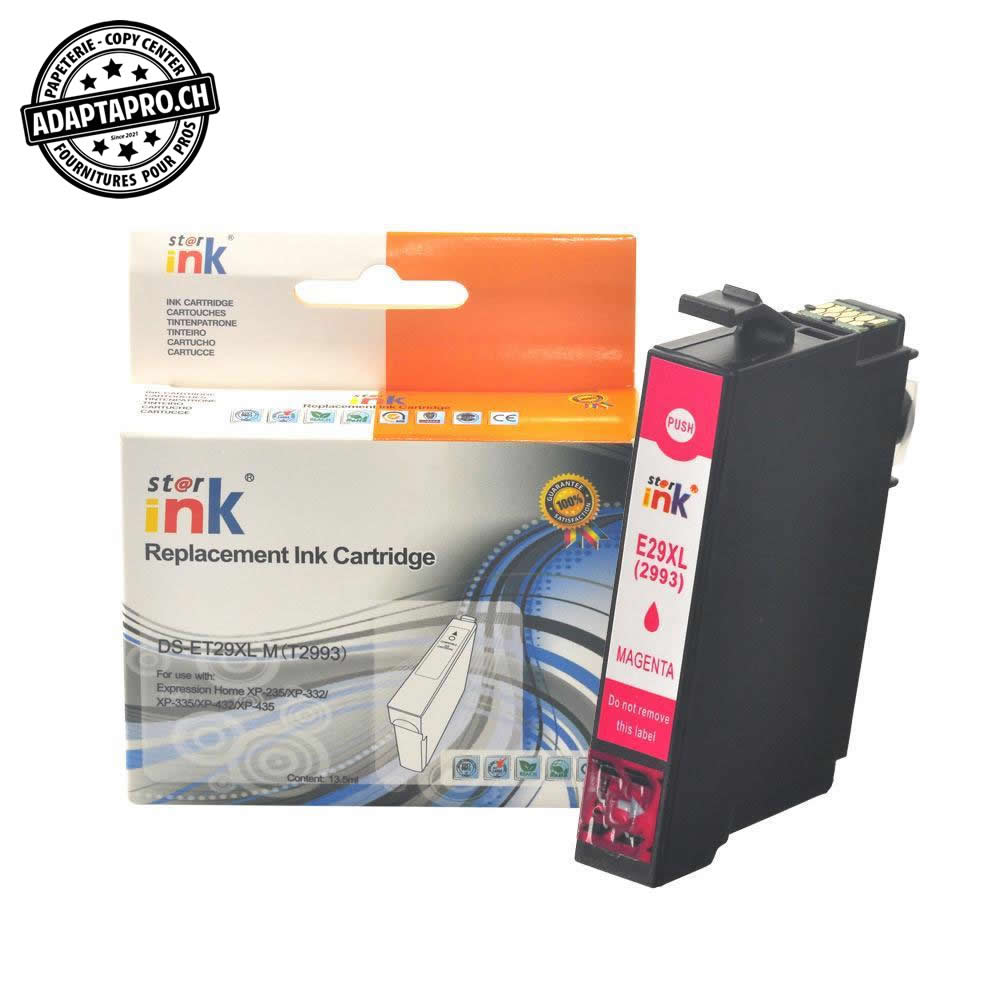 StarInk - SI-ET29XL-M - Cartouche d'encre compatible - Epson 29XL M - Magenta (13.5ml / 864 feuilles)