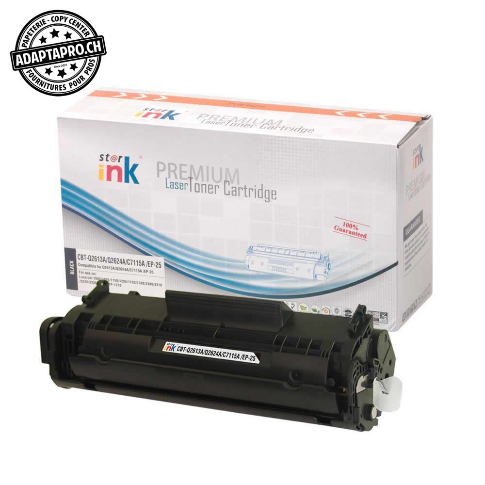 StarInk - SI-Q2613A - Cartouche de toner compatible - HP 13A, Q2613A, HP 15A, Canon EP 25 - Noir (2'500 feuilles)