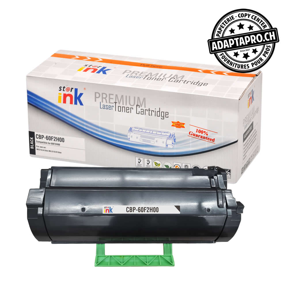 StarInk - SI-60F2H00 - Cartouche de toner compatible - Lexmark 60F2H00 - Noir (10'000 feuilles)
