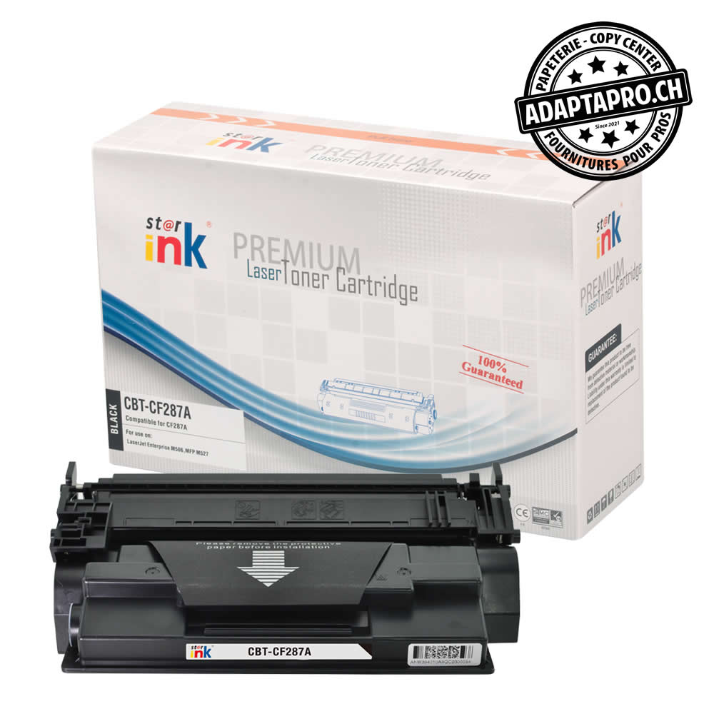 StarInk - SI-CF287A - Cartouche de toner compatible - HP CF287A / 87A - Noir (9'000 feuilles)