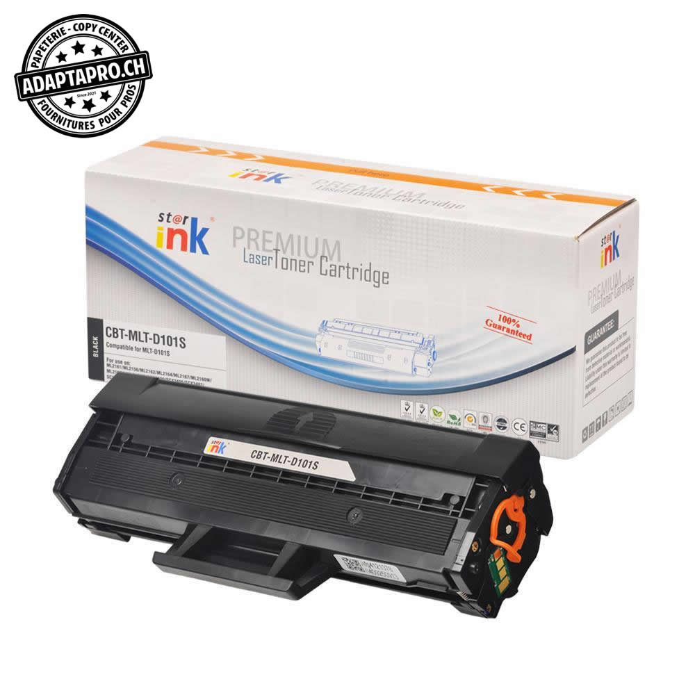 StarInk - SI-MLT-D101S - Cartouche de toner compatible - Samsung MLT-D101S - Noir (1'500 feuilles)