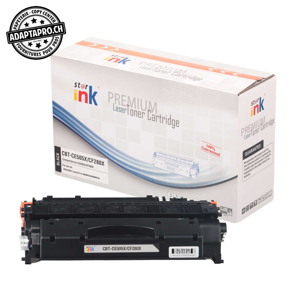 StarInk - SI-CE505X - Cartouche de toner compatible - HP CF280X / 80X - Noir (6'900 feuilles)