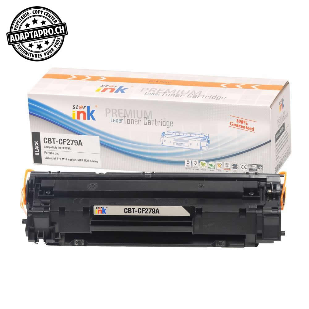 StarInk - SI-CF279A - Cartouche de toner compatible - HP CF279A / 79A - Noir (1'000 feuilles)