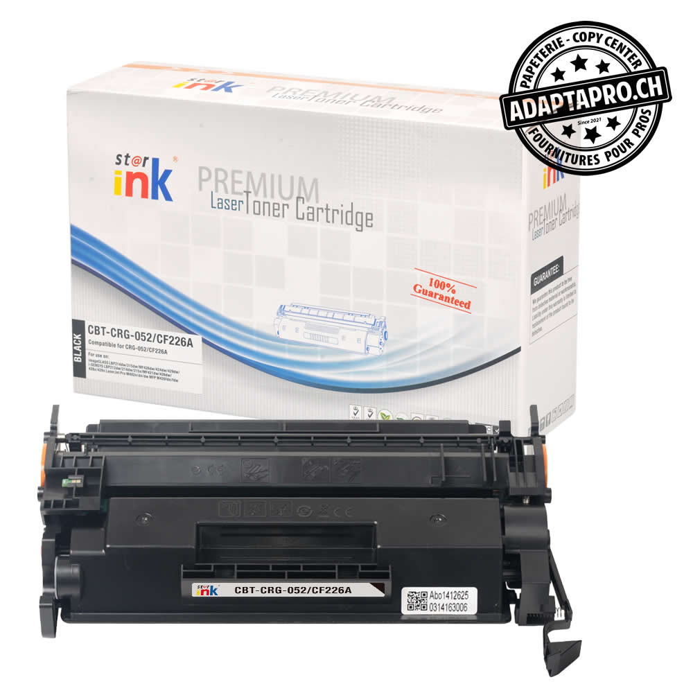 StarInk - SI-CRG-052A - Cartouche de toner compatible - HP CF226A / 26A - Noir (3'100 feuilles)