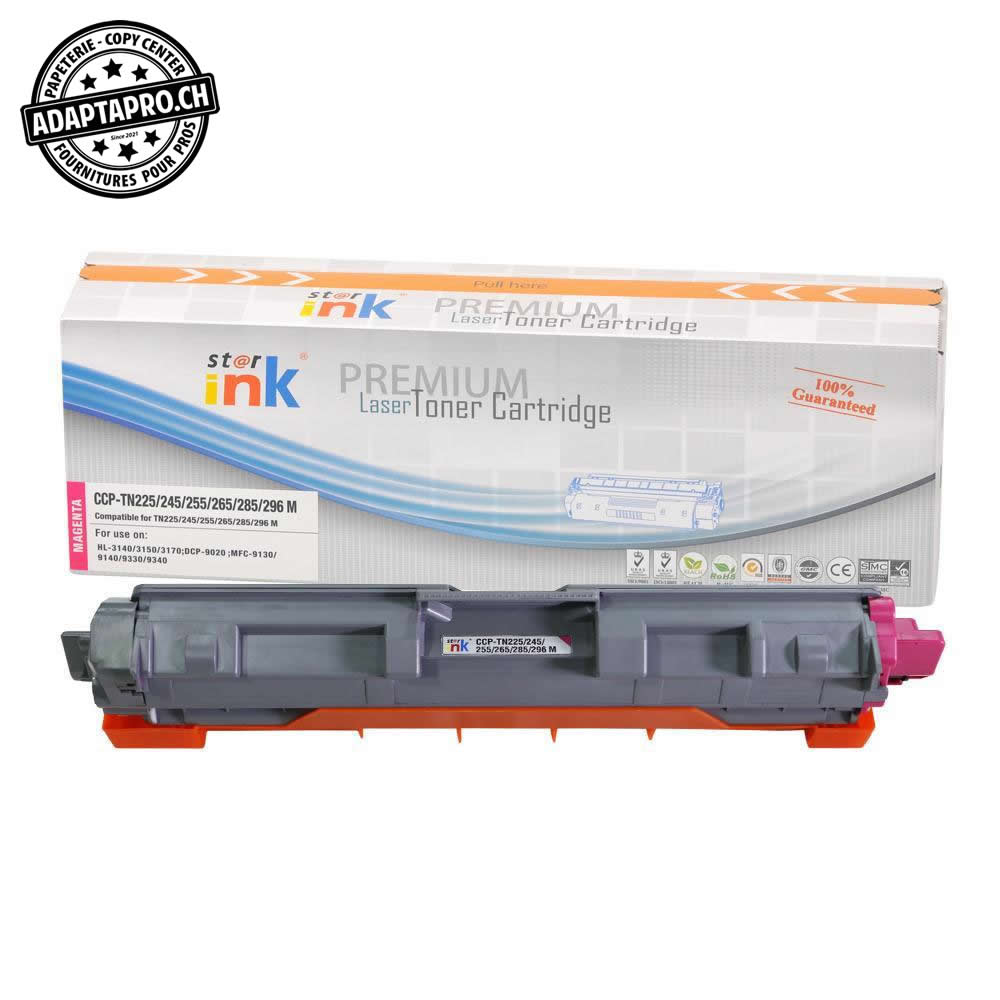 StarInk - SI-TN225-M - Cartouche de toner compatible - Brother TN-245 M - Magenta (2'200 feuilles)
