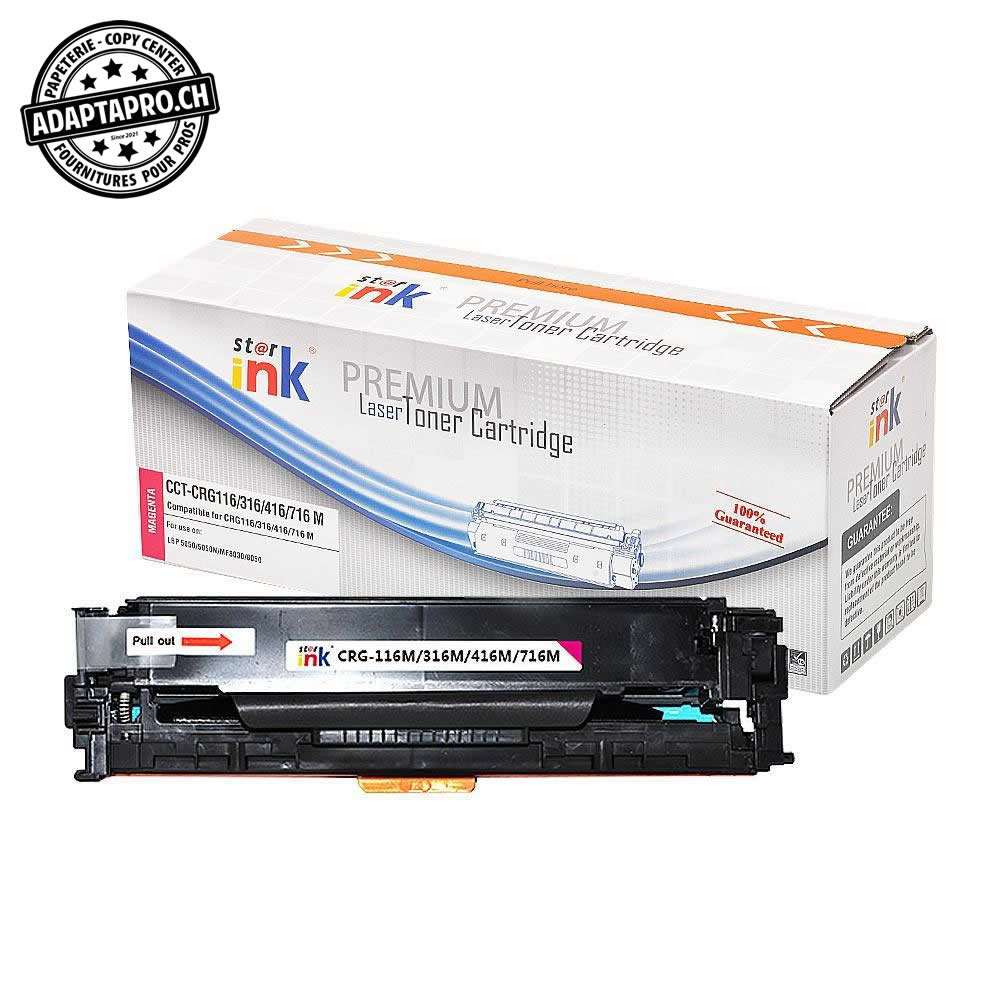 StarInk - SI-CRG116-M - Cartouche de toner compatible - Canon CRG-716 M - Magenta (1'400 feuilles)