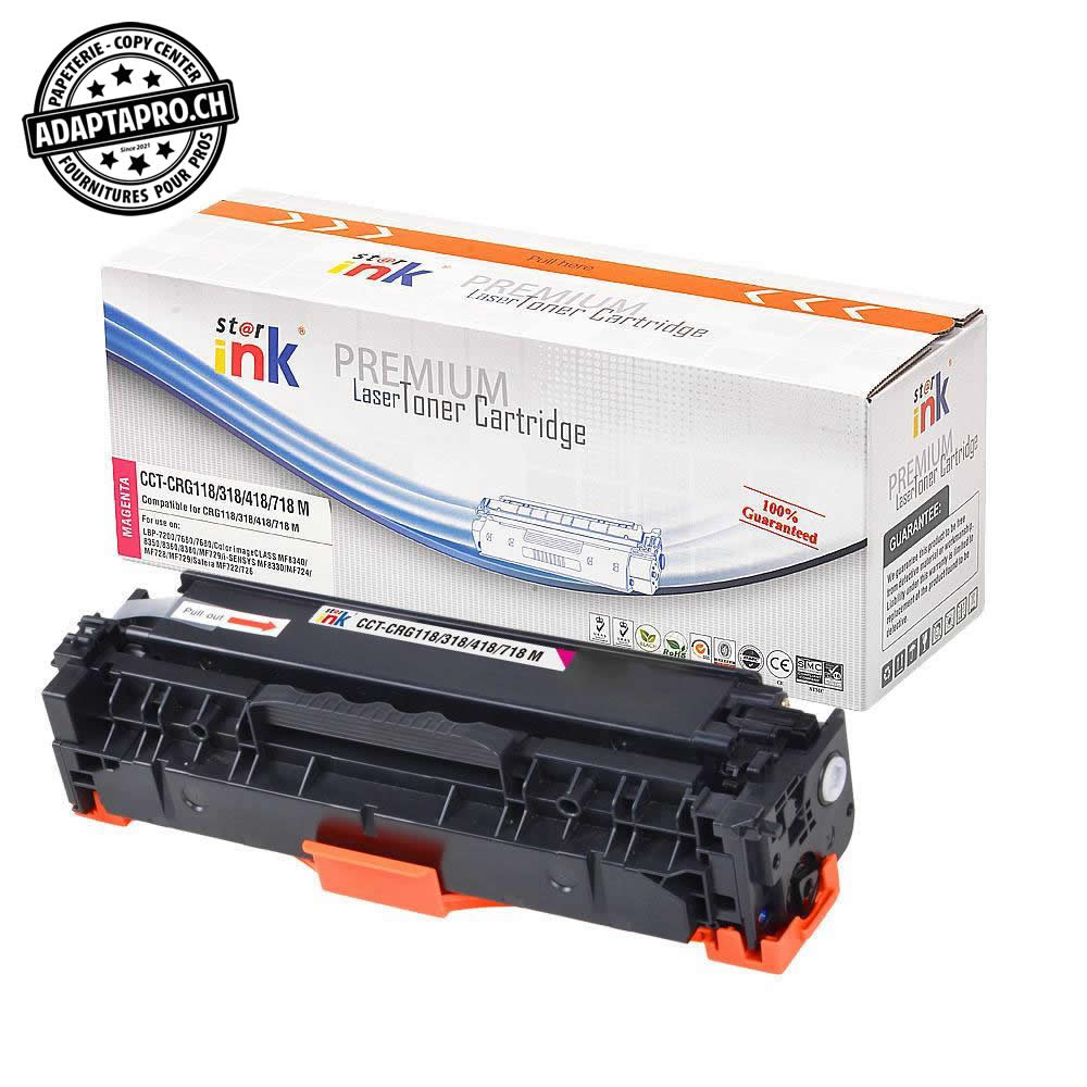 StarInk - SI-CRG118-M - Cartouche de toner compatible - Canon CRG-718 M - Magenta (2'900 feuilles)