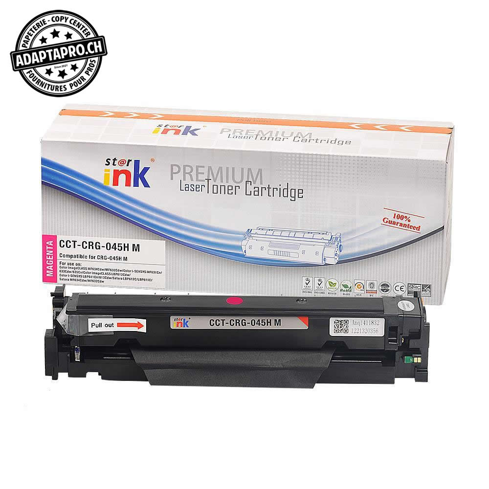 StarInk - SI-CRG-045H-M - Cartouche de toner compatible - Canon CRG-045H M - Magenta (2'300 feuilles)