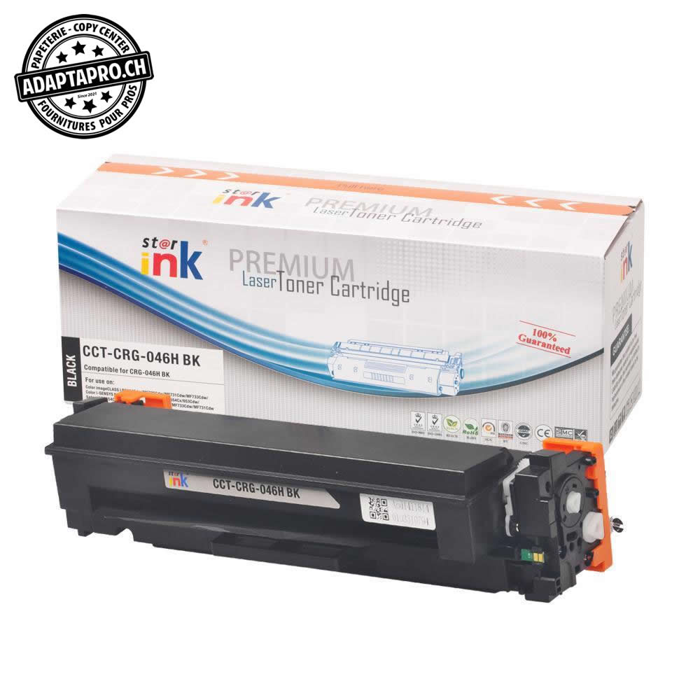 StarInk - SI-CRG-046H-BK - Cartouche de toner compatible - Canon CRG-046H BK - Noir (6'200 feuilles)