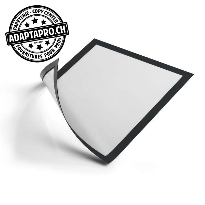 AdaptaPro - SUP-MAG-A4-K - Support de fiche magnétique pour surface métallique - noir - A4