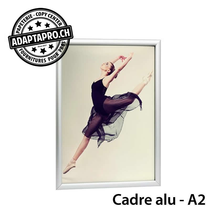 AdaptaPro - CDR-SD-KA2 - Cadre Aluminium - A2 (format visible 400x574mm)