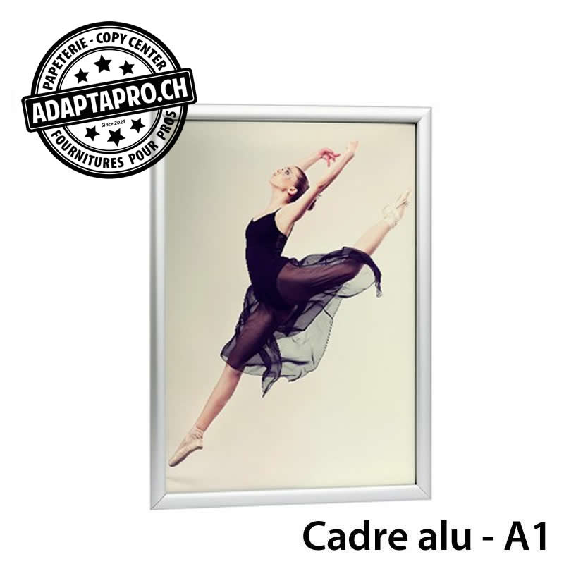 AdaptaPro - CDR-SD-KA1 - Cadre Aluminium - A1 (format visible 574x821mm)