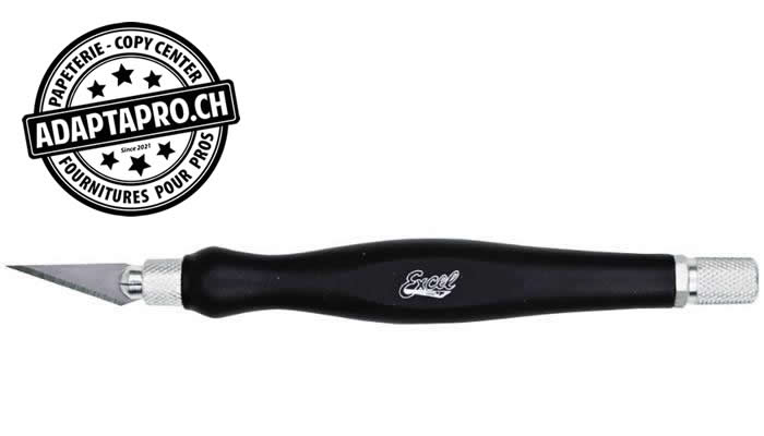Excel Blades - EXL16026 - Outil - Cutter - K26 - Medium Duty - Manche caoutchouc - avec capuchon protecteur