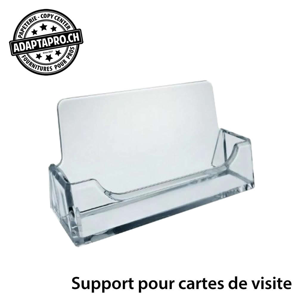 AdaptaPro - ACRYL-CPT-CV-1 - Support Acrylique - Comptoir - pour cartes de visite