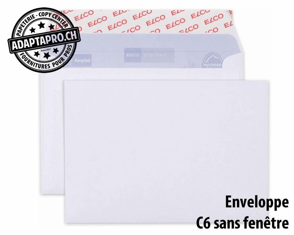 Elco - FCC-011 - A la pièce - Enveloppe C6 sans fenêtre