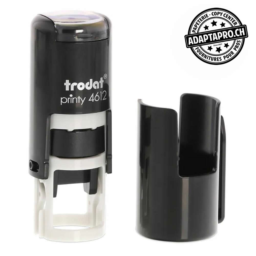Trodat - TROD-4612C - Timbre complet - Trodat Printy 4612 - rond 11mm dia - encre à choix (noir / bleu / rouge)