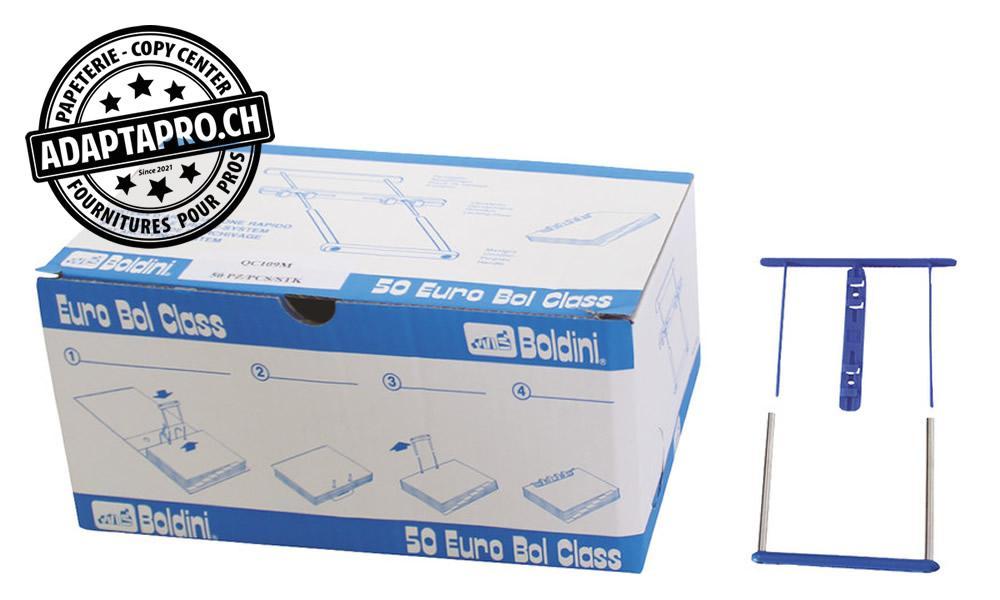 Boldini - BLDI-QC109M - Barrette de classement BOLDINI Euro Bol Class - bleu - 13cm - 1 pce