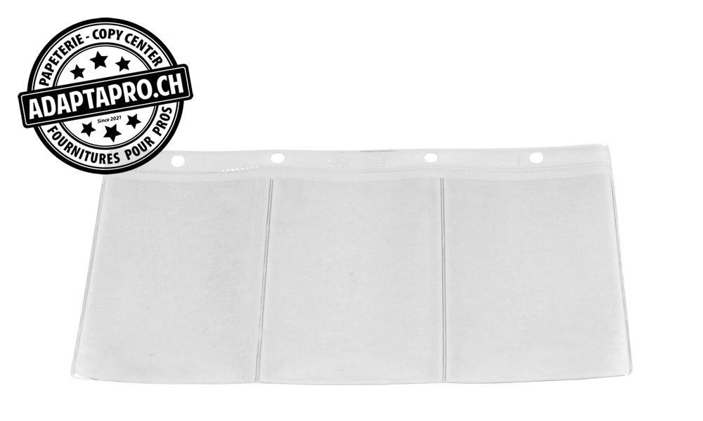 Dufco - DUF-5137.001 - Poches transparentes DUFCO pour album à anneaux pour cartes de visite