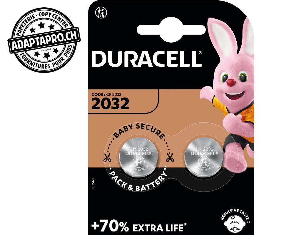 Duracell - DCL-2032 - Piles boutons au lithium DURACELL - CR2032 B2 - 2 pces