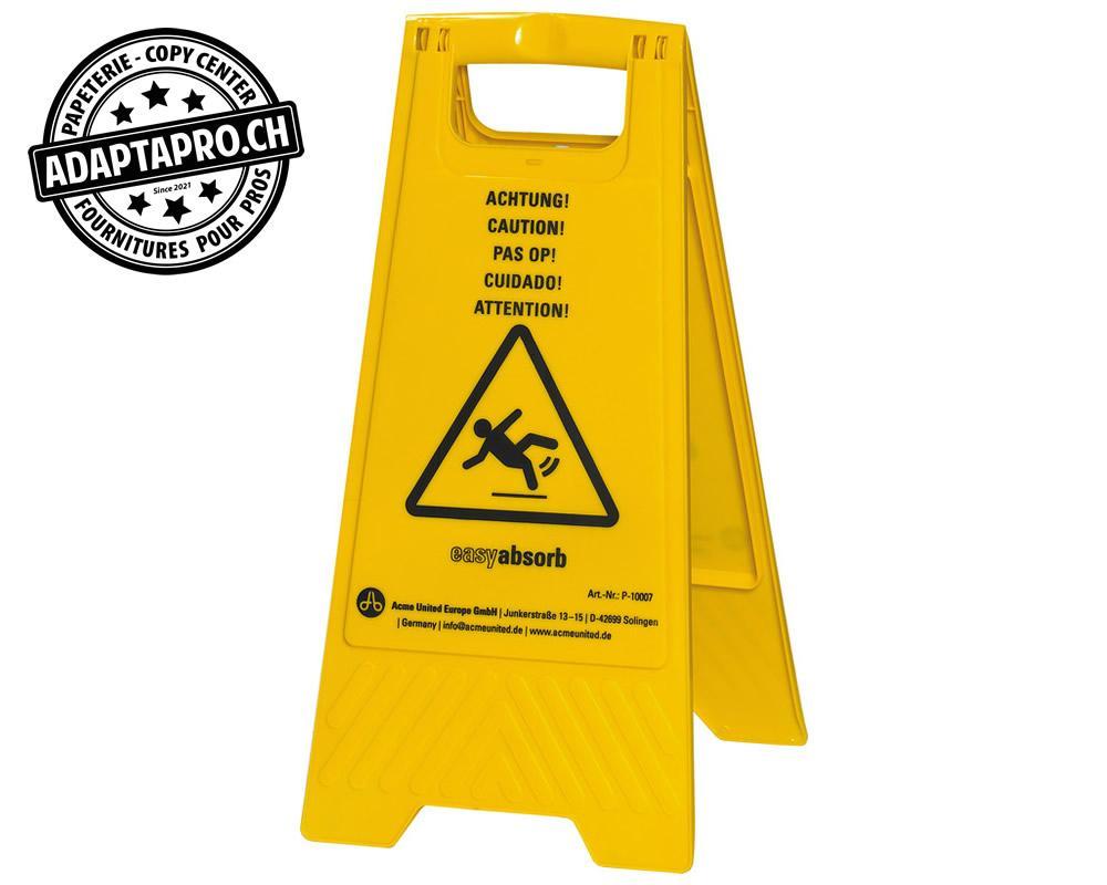 Easyabsorb - EAB-P-10007 - Panneau avertisseur EASYABSORB attention sol glissant - 61cm