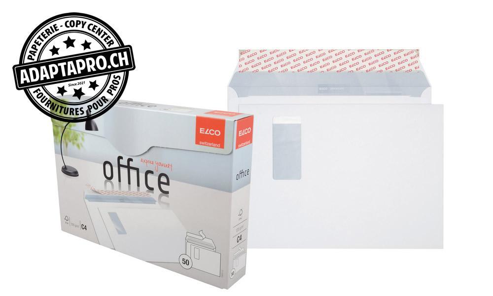Elco - ELC-74522.12 - Enveloppes ELCO Office - C4 - 120g - fenêtre à droite - 50 pces