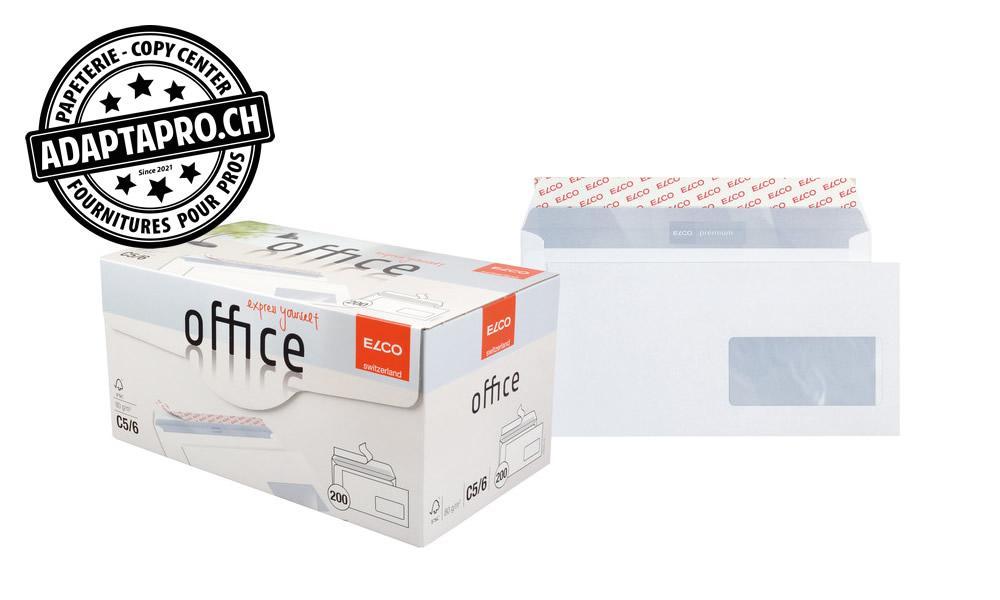 Elco - ELC-74533.12 - Enveloppes ELCO Office - C6/5 - 80g - fenêtre à droite - 200 pces