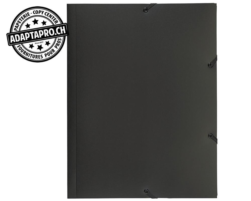 Kolma - KOL-11.067.06 - Chemise à élastique KOLMA - noir - A4 capacité 15mm