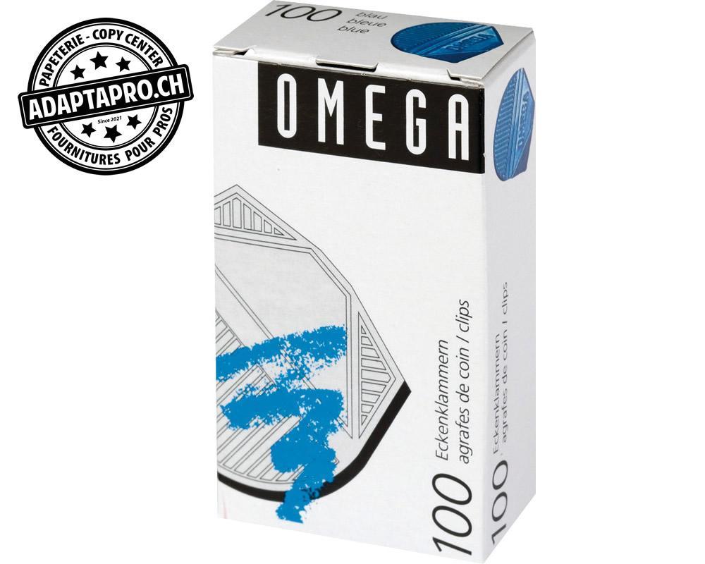Omega - OMG-1350015.25 - Coins métalliques OMEGA - bleu métalisé - 100 pces