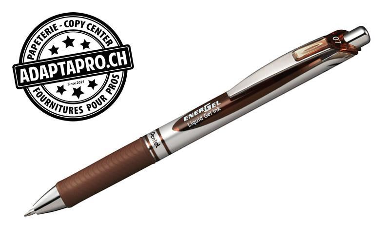 Pentel - PEN-BL77-EX - Roller PENTEL EnerGel Xm - 0.7 - BRUN