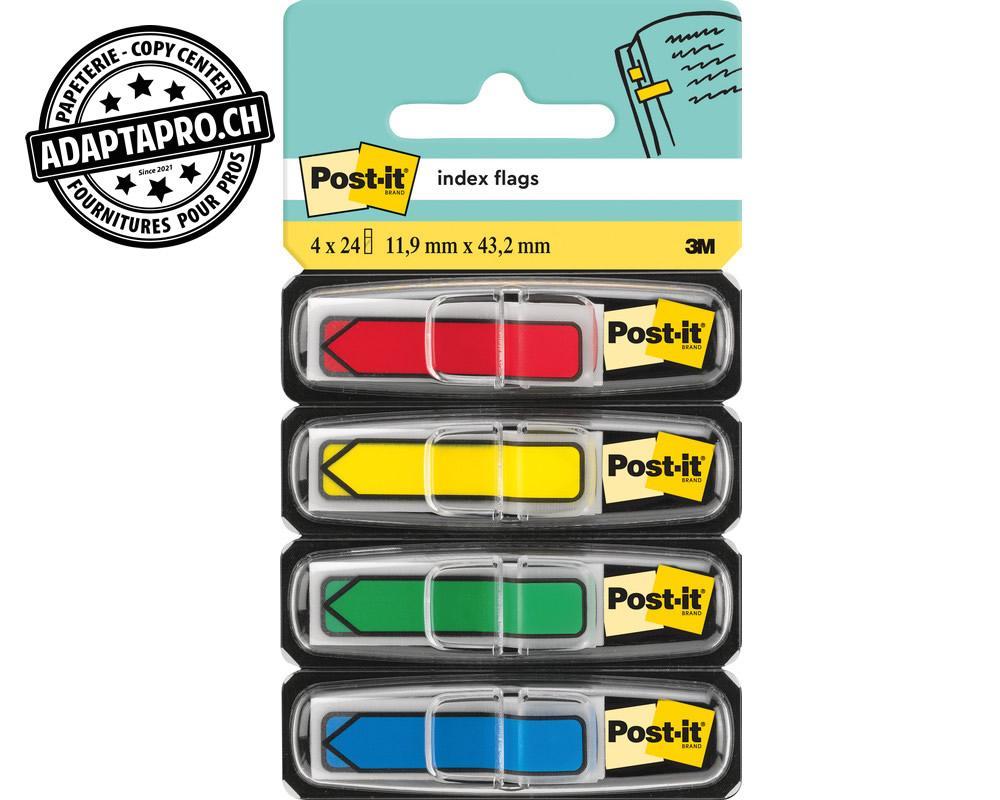 Post-it - POS-684-ARR3 - Index Post-it - flèches étroites - 4 couleurs * 24 feuilles